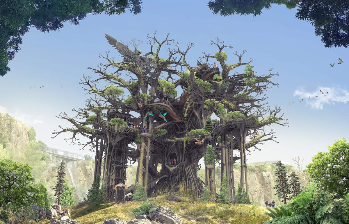 The Heron Tree as it was imagined, west view (image: Compagnie La Machine)